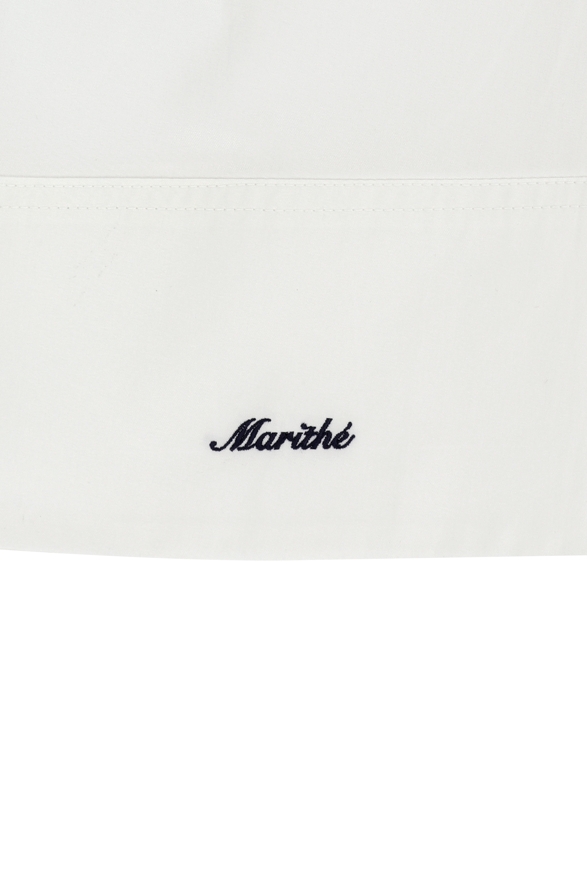 W COTTON WAIST WRINKLE SKIRT