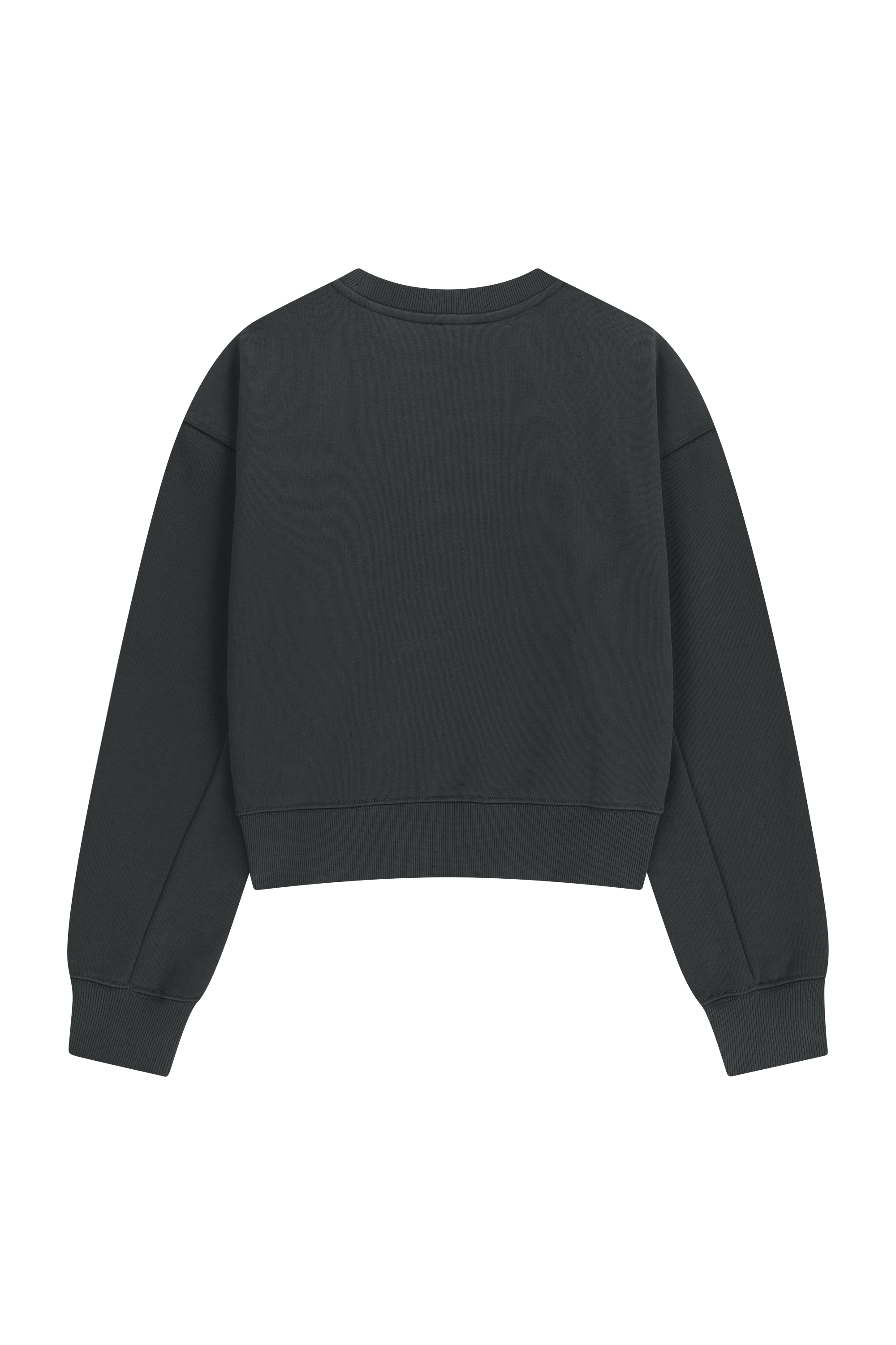 W FLOWER CLASSIC LOGO CROP SWEATSHIRT