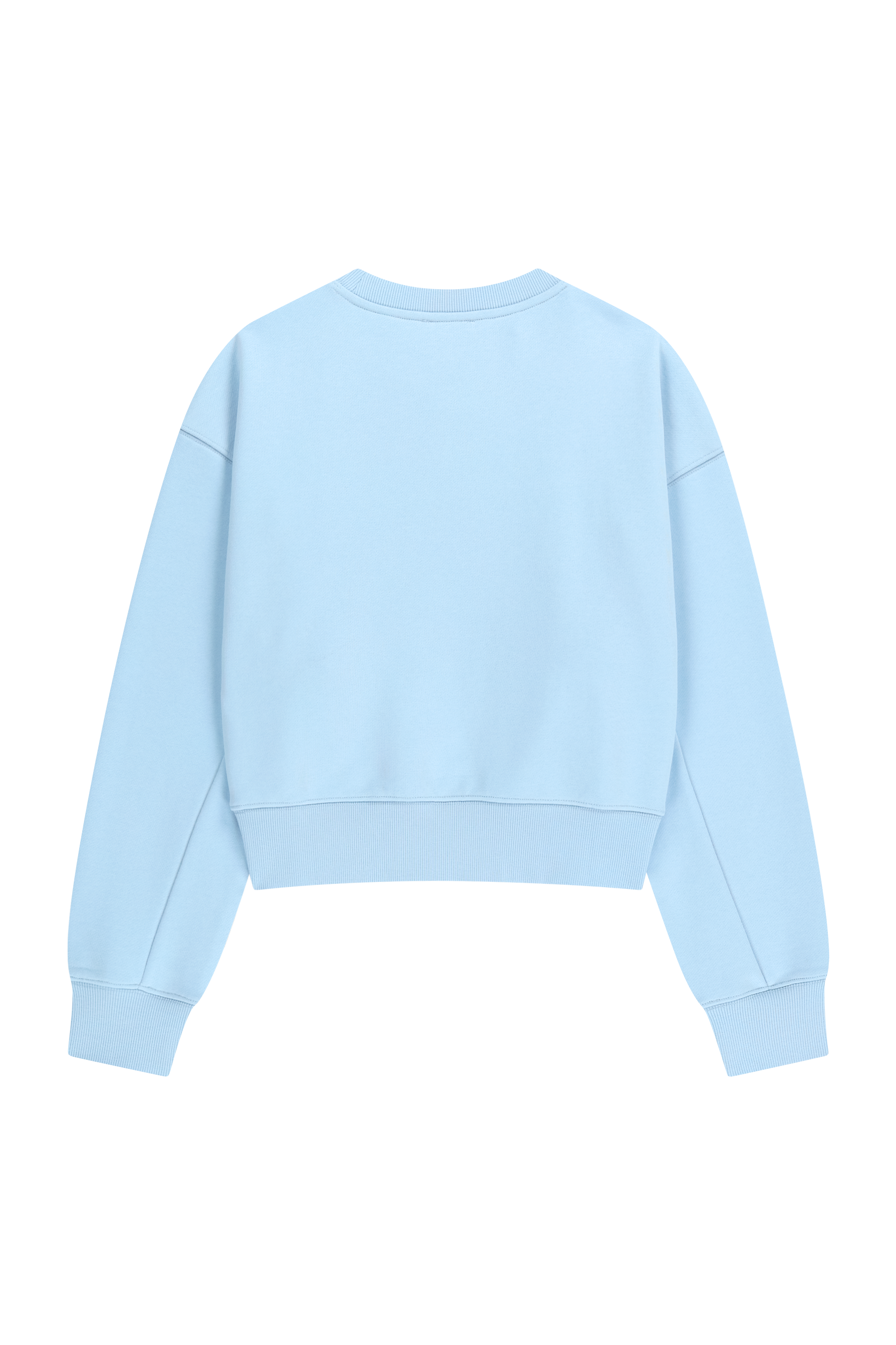 W FLOWER CLASSIC LOGO CROP SWEATSHIRT