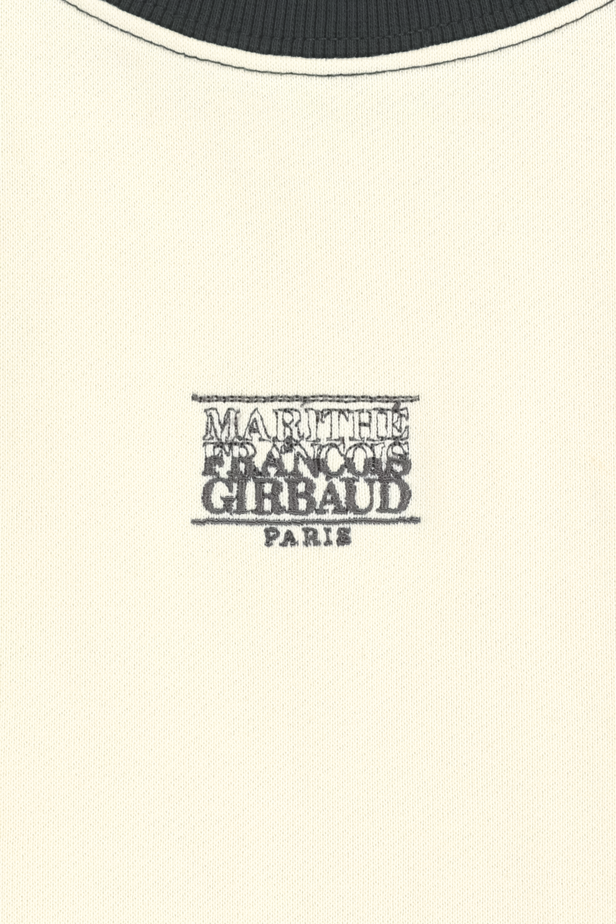 W BLOCK CLASSIC LOGO RAGLAN CROP SWEATSHIRT