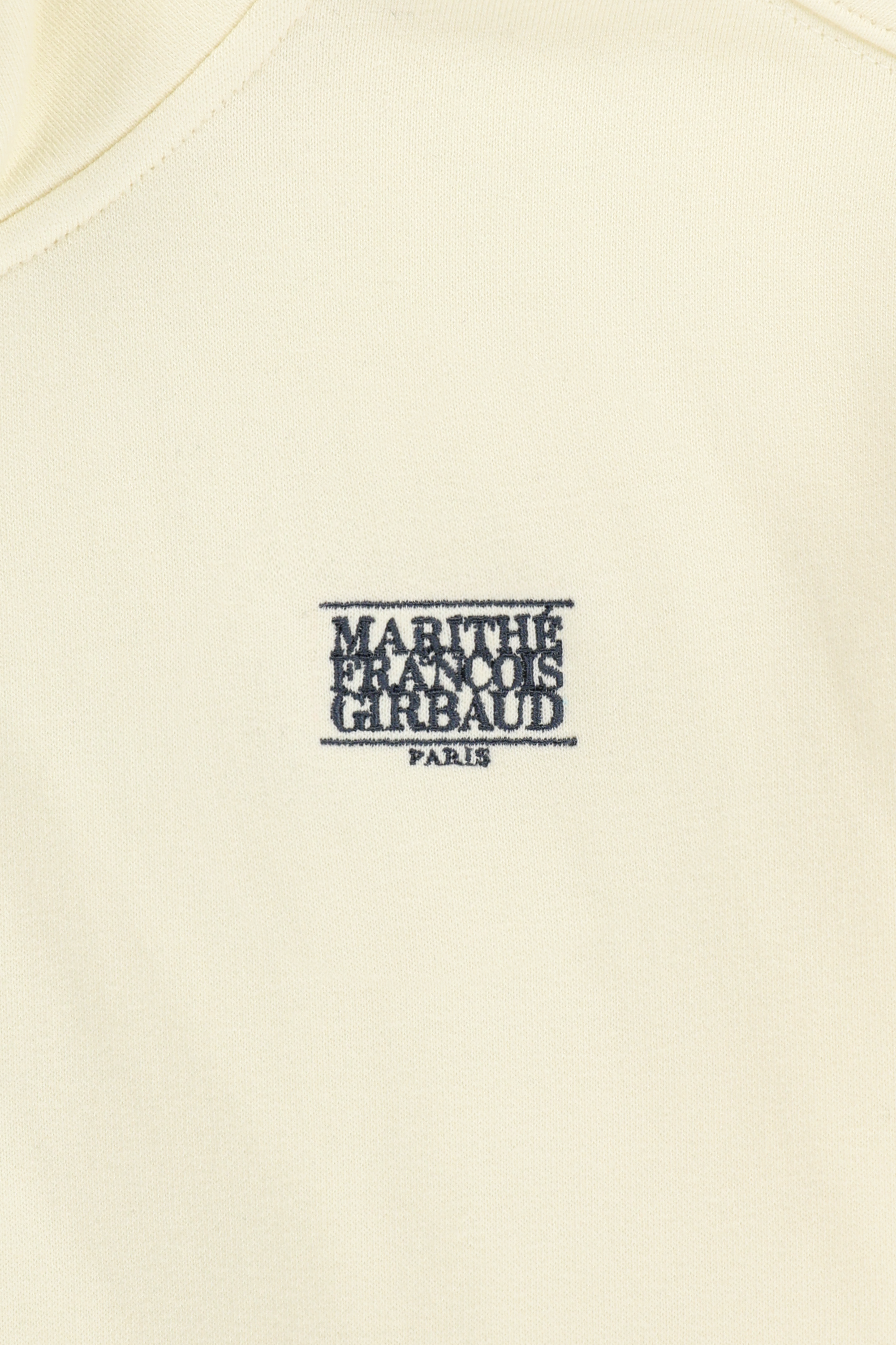 W SMALL CLASSIC LOGO HALF ZIPUP CROP SWEATSHIRT