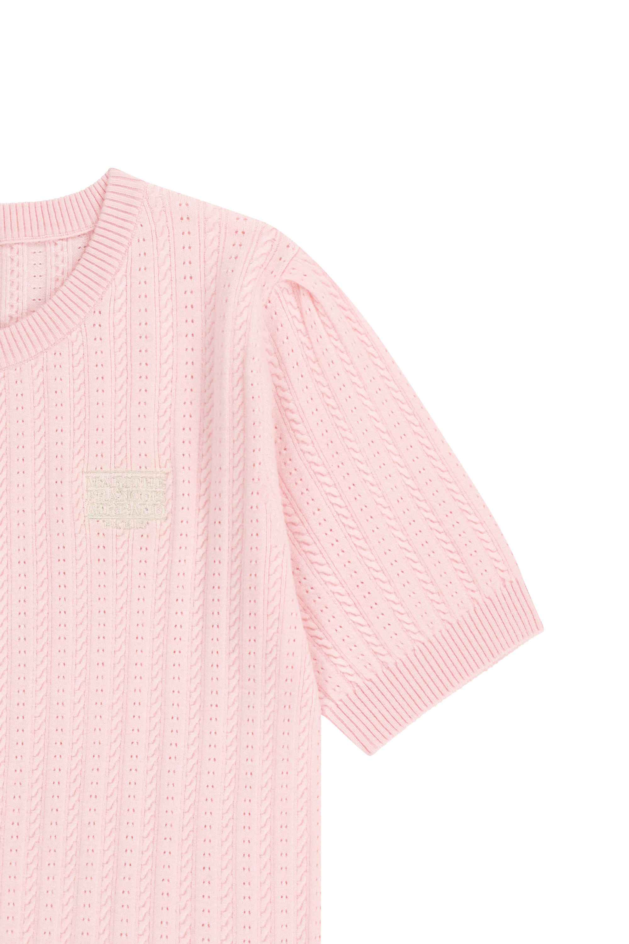 W SMALL CLASSIC LOGO HALF KNIT CARDIGAN SET UP