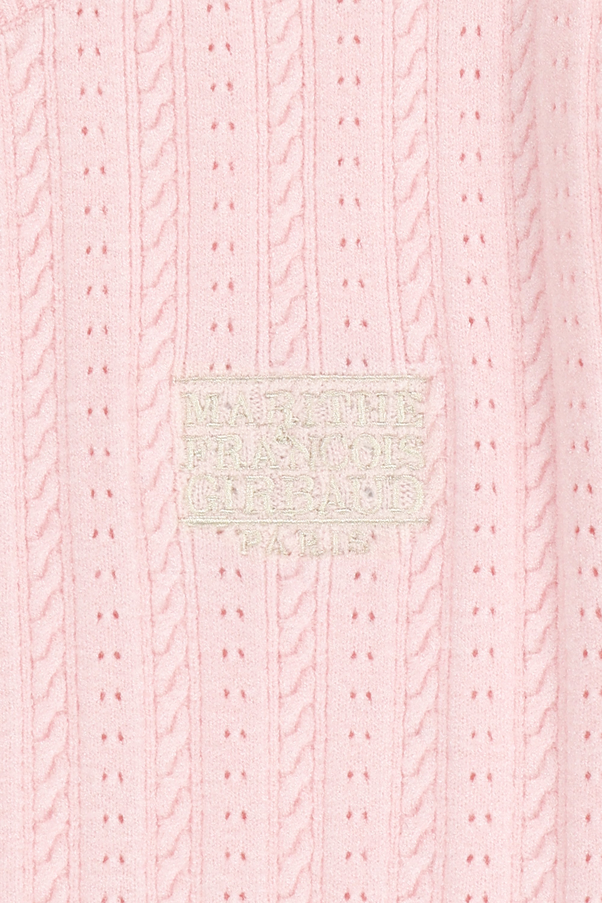 W SMALL CLASSIC LOGO HALF KNIT CARDIGAN SET UP