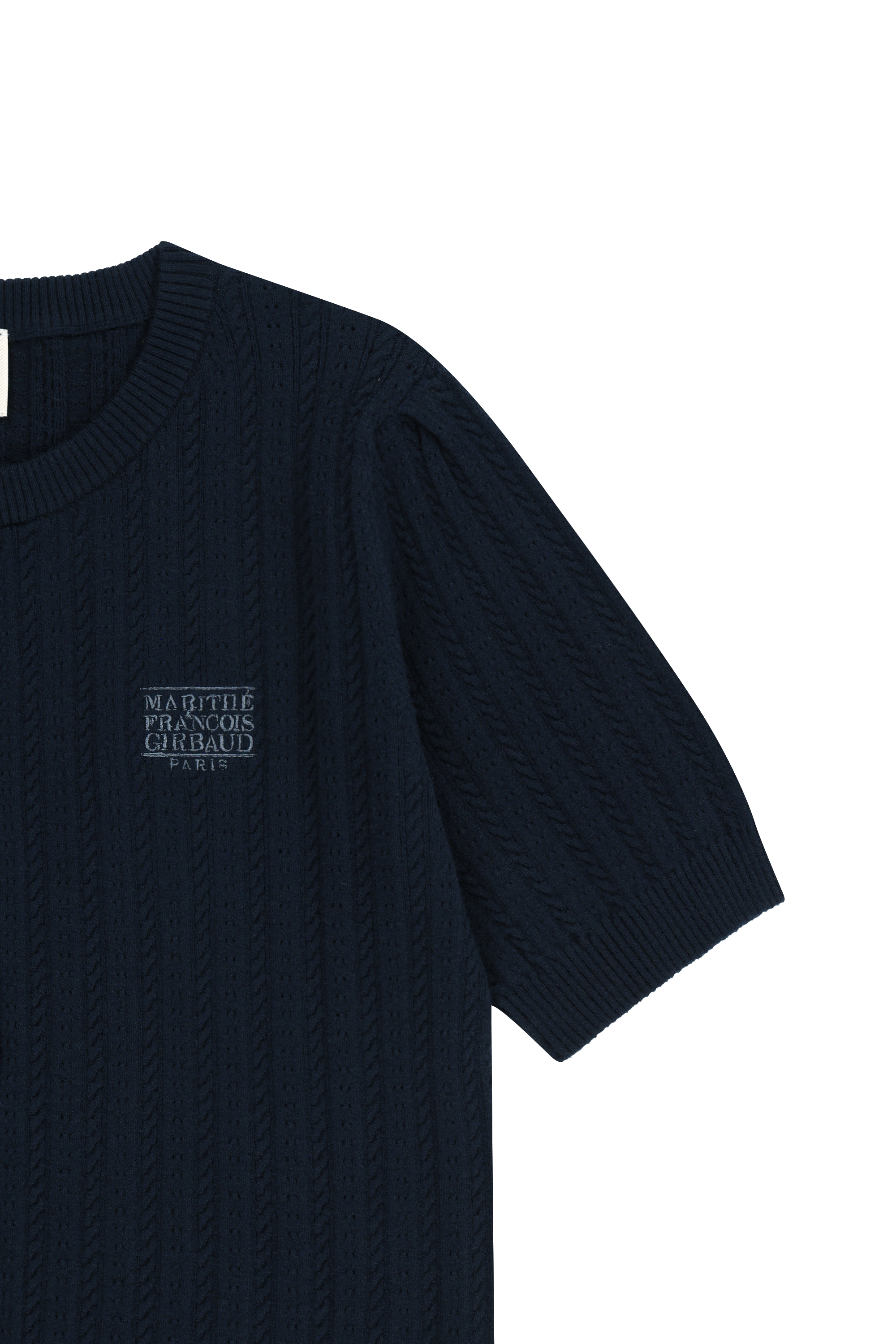 W SMALL CLASSIC LOGO HALF KNIT CARDIGAN SET UP