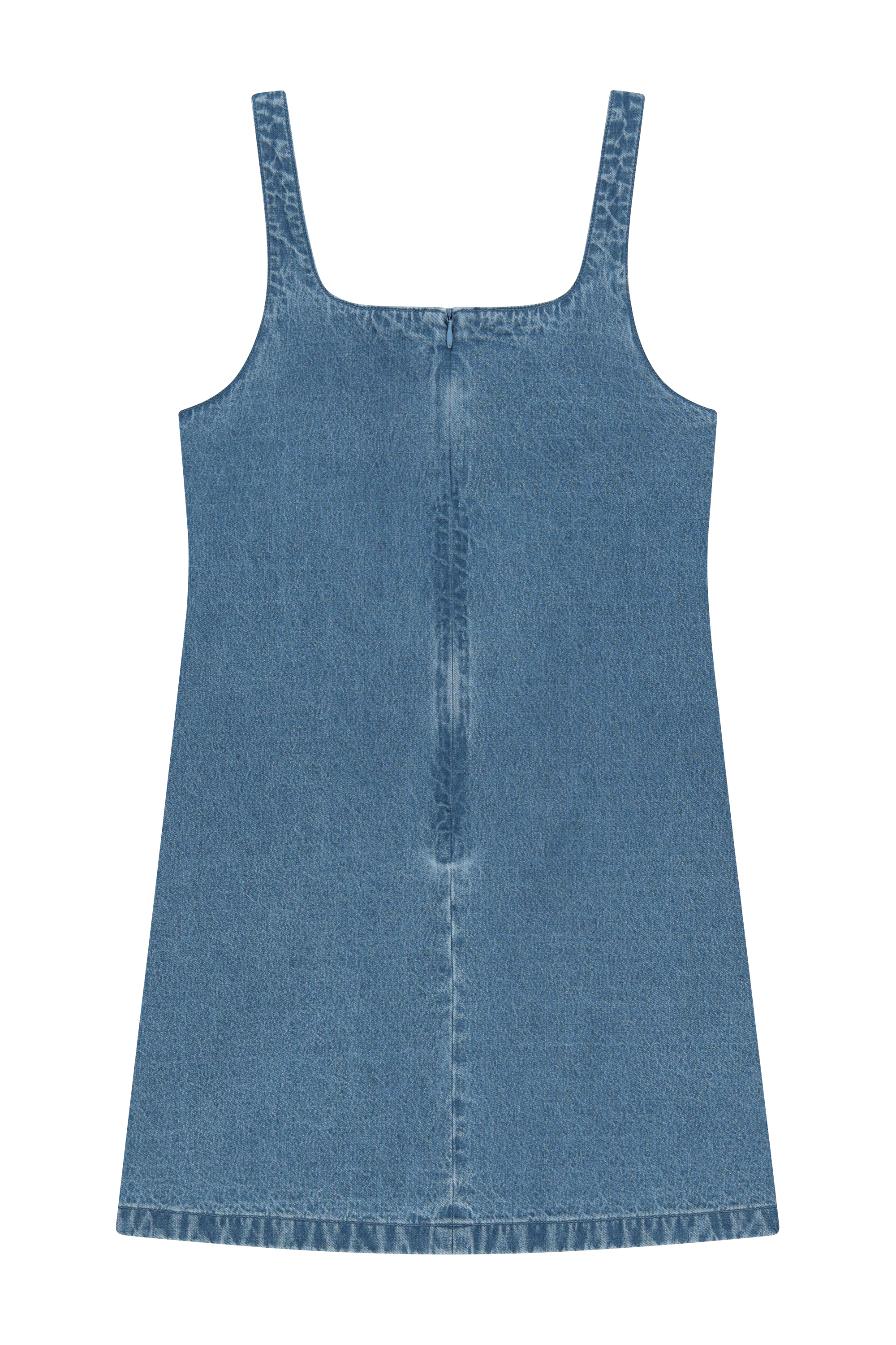 W DENIM SLEEVELESS DRESS
