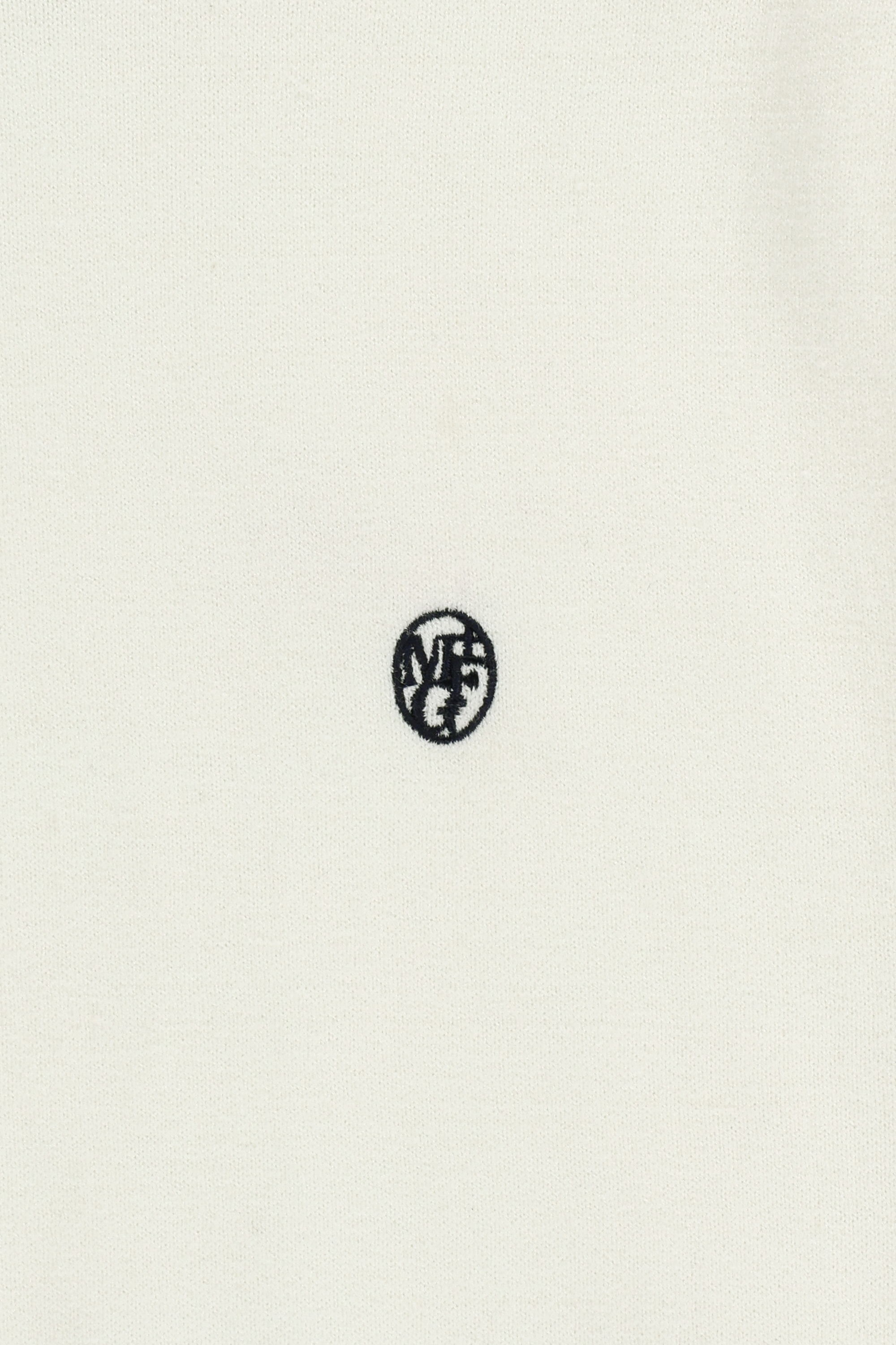 W CIRCLE LOGO HALF KNIT PULLOVER
