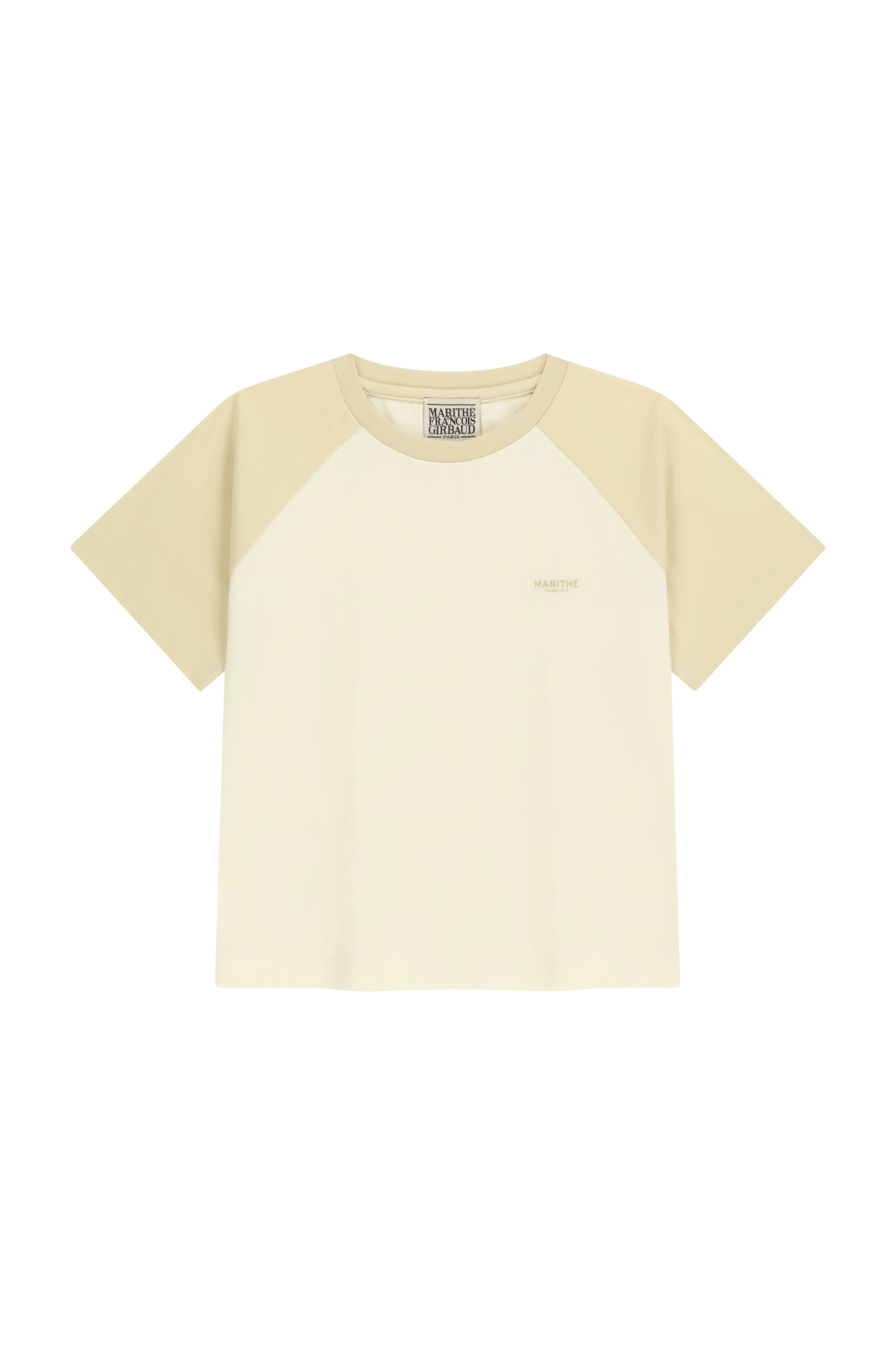 W SMALL REGULAR LOGO RAGLAN CROP TEE