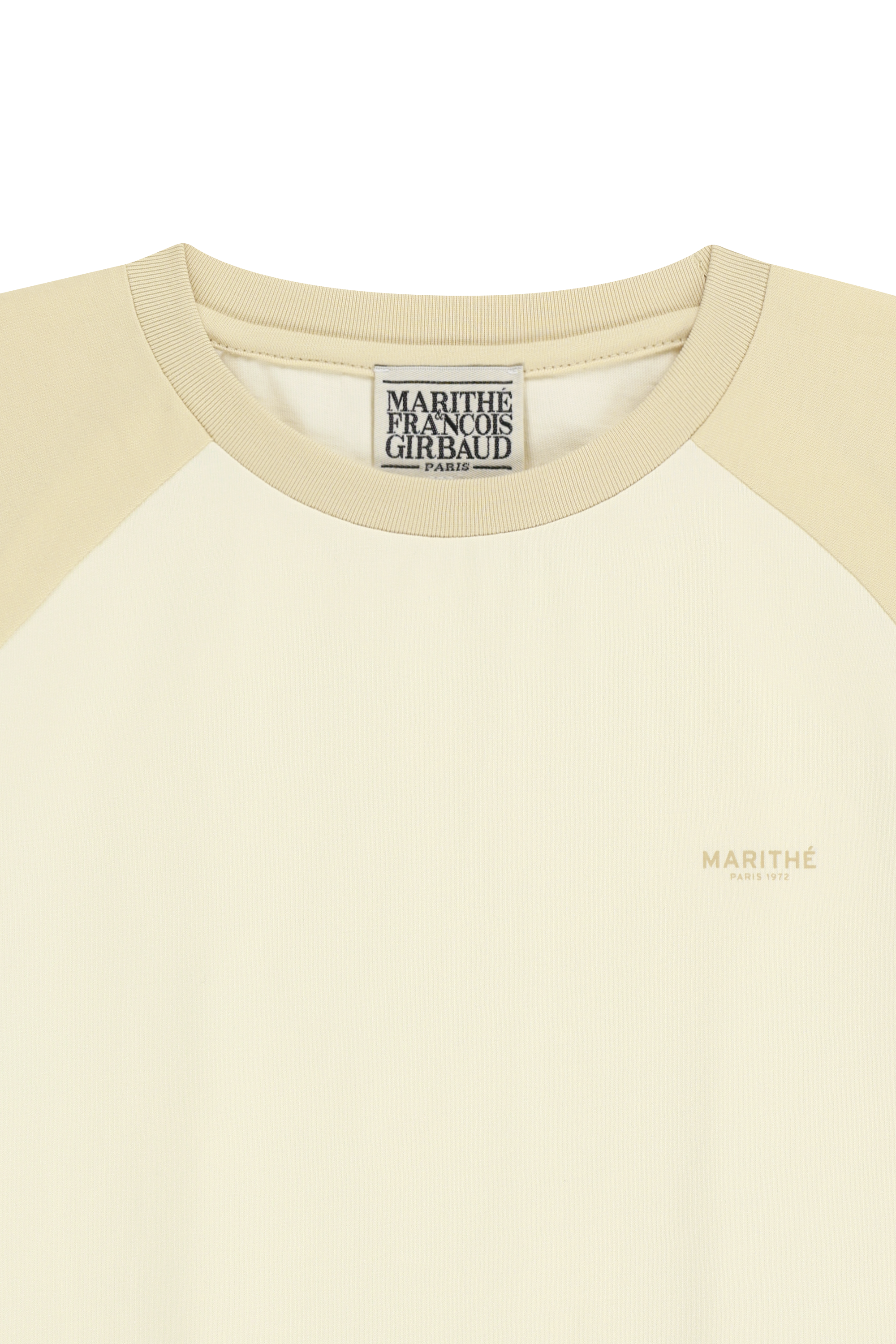 W SMALL REGULAR LOGO RAGLAN CROP TEE