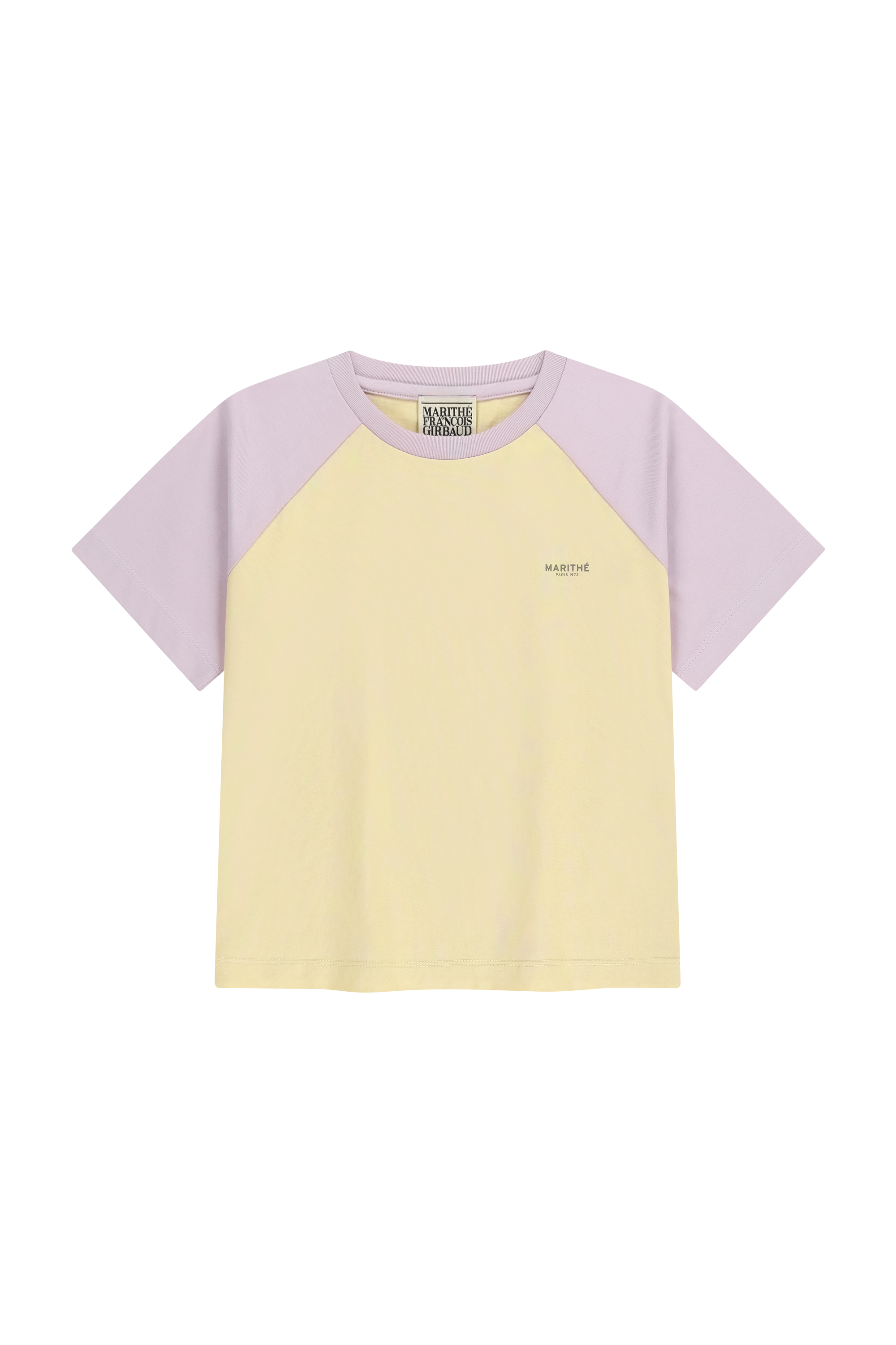 W SMALL REGULAR LOGO RAGLAN CROP TEE