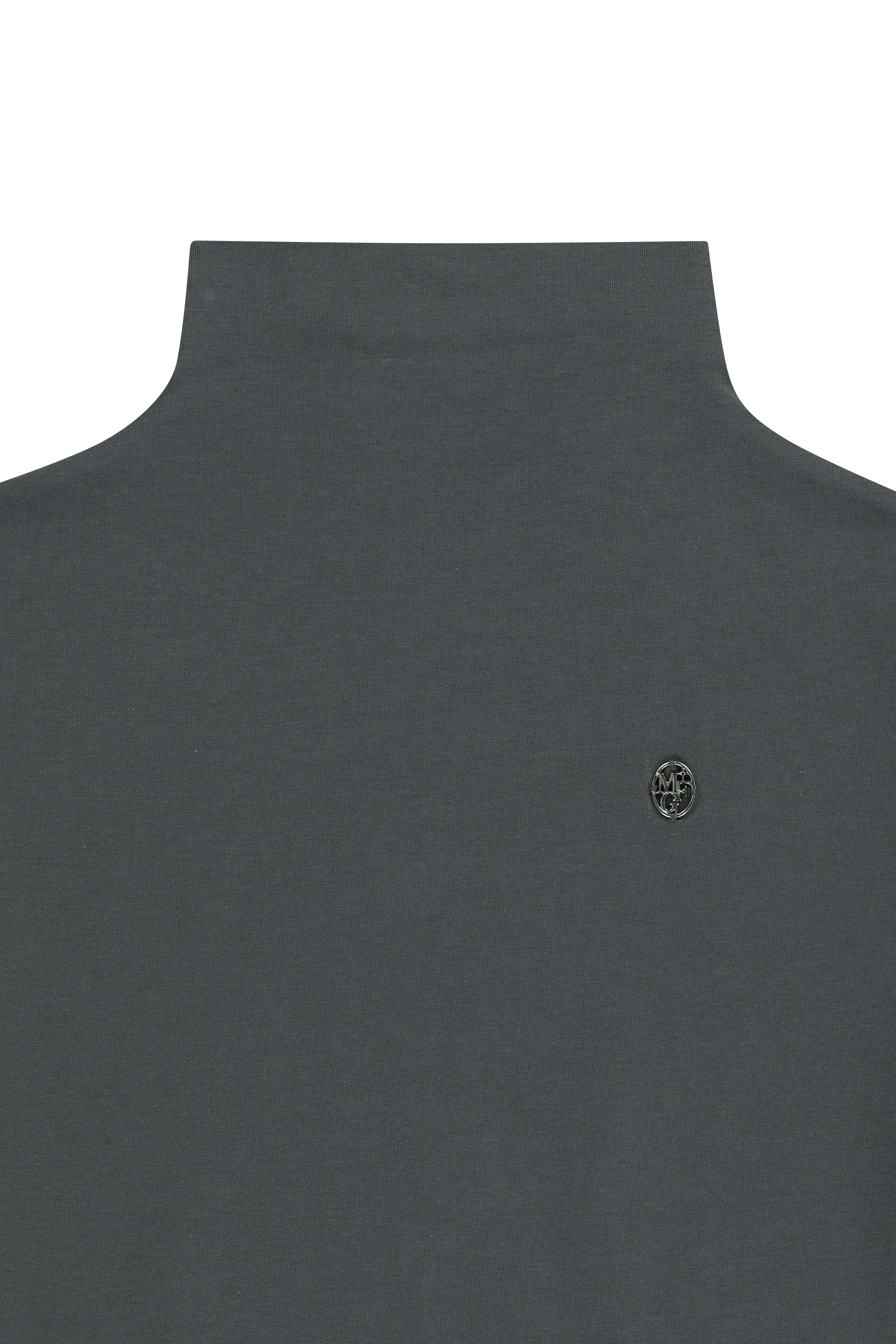 W HALF NECK TEE