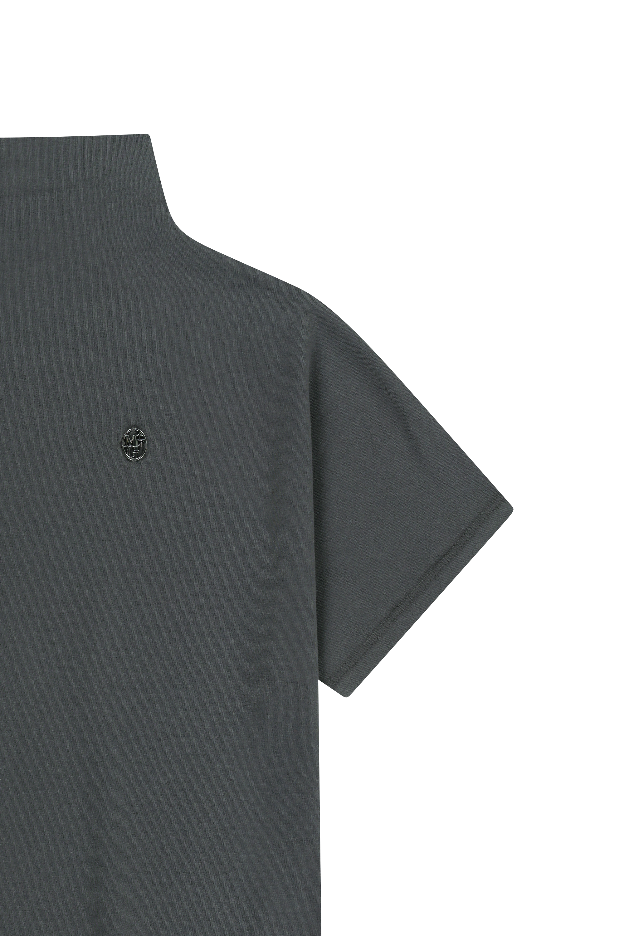W HALF NECK TEE