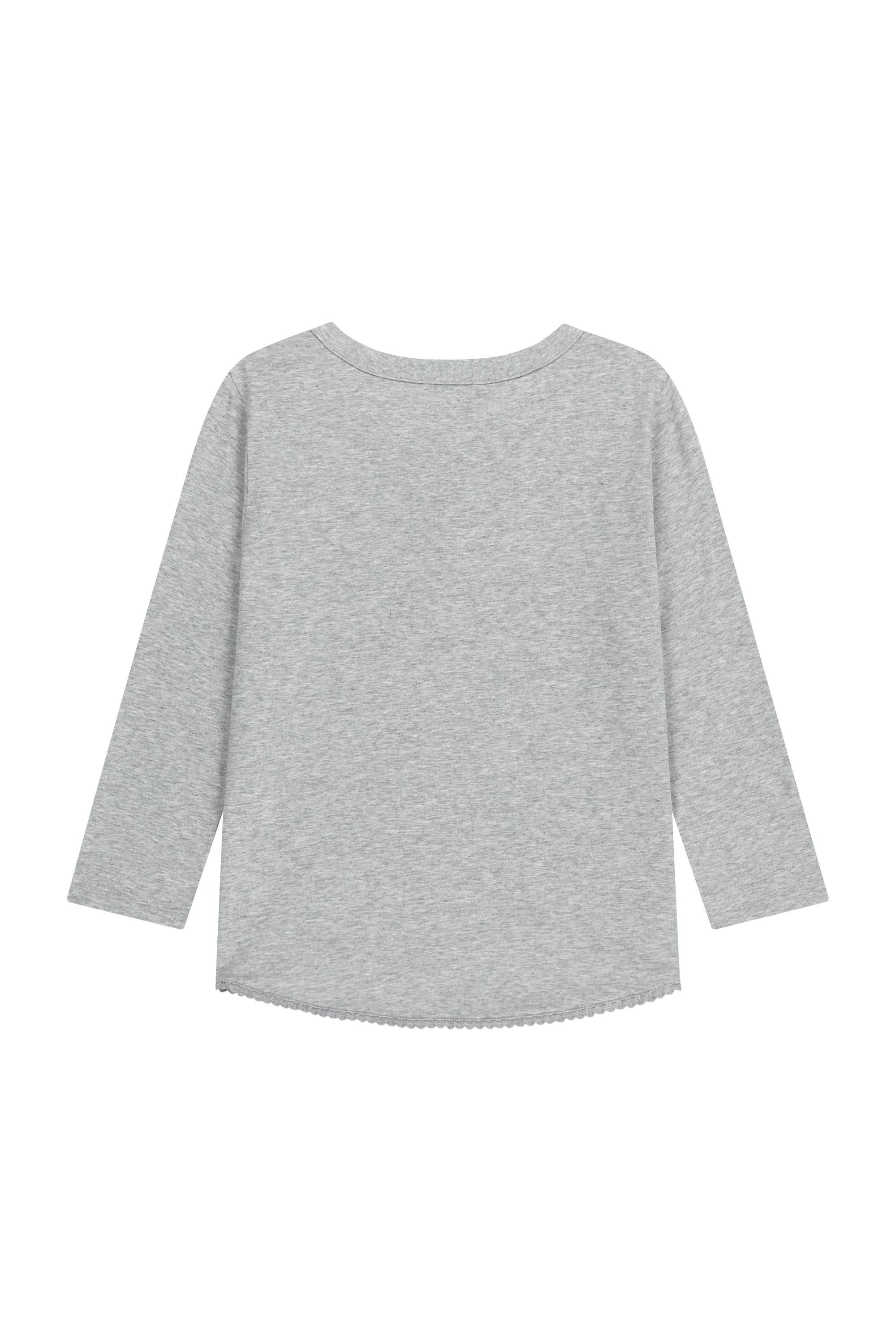 W SMALL CLASSIC LOGO HENLEY NECK 3/4 SLEEVE TEE