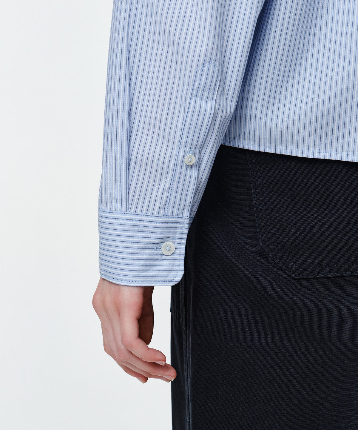 W MICRO CLASSIC LOGO COTTON SHIRT