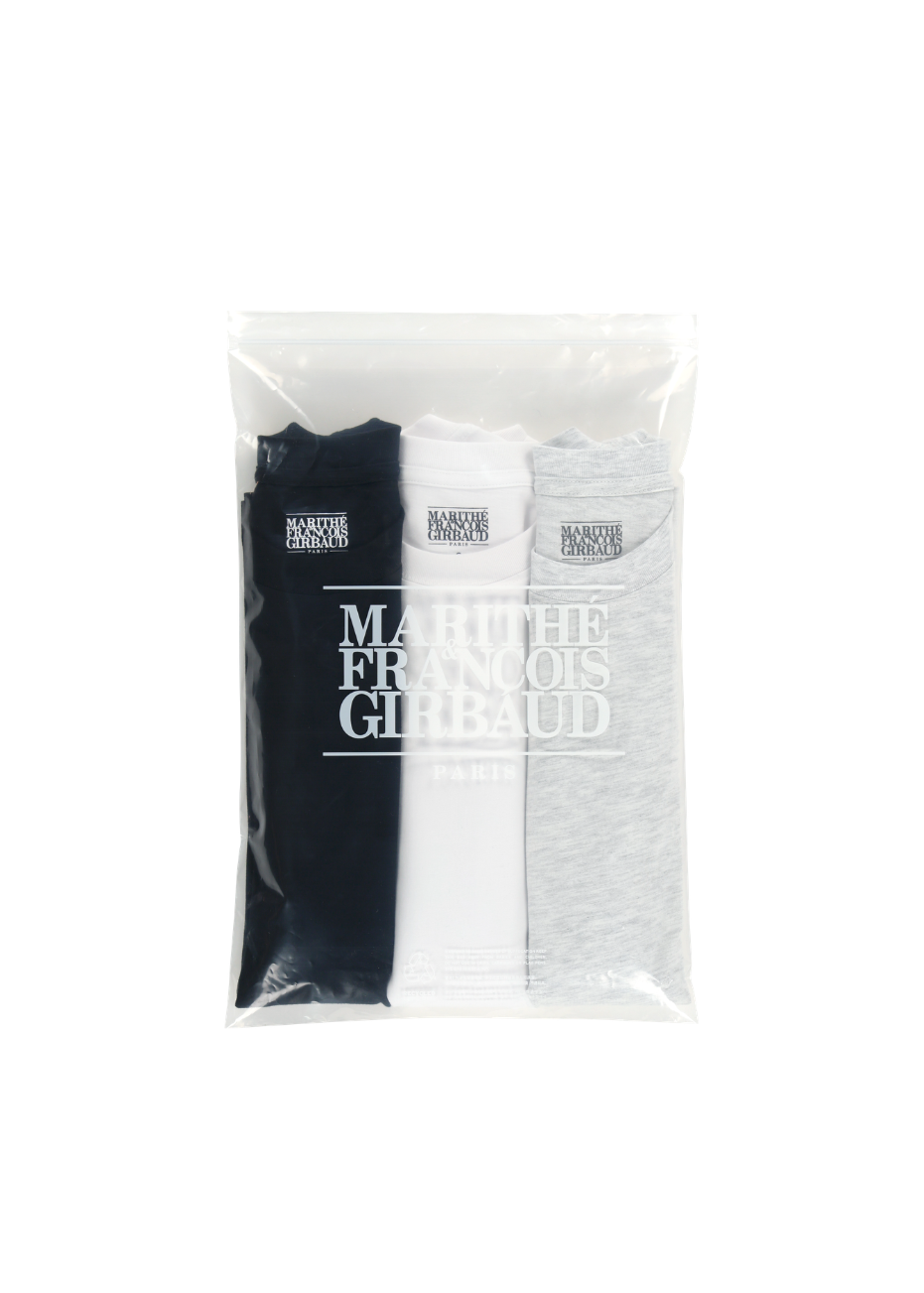 3PACK LETTERING LOGO TEE