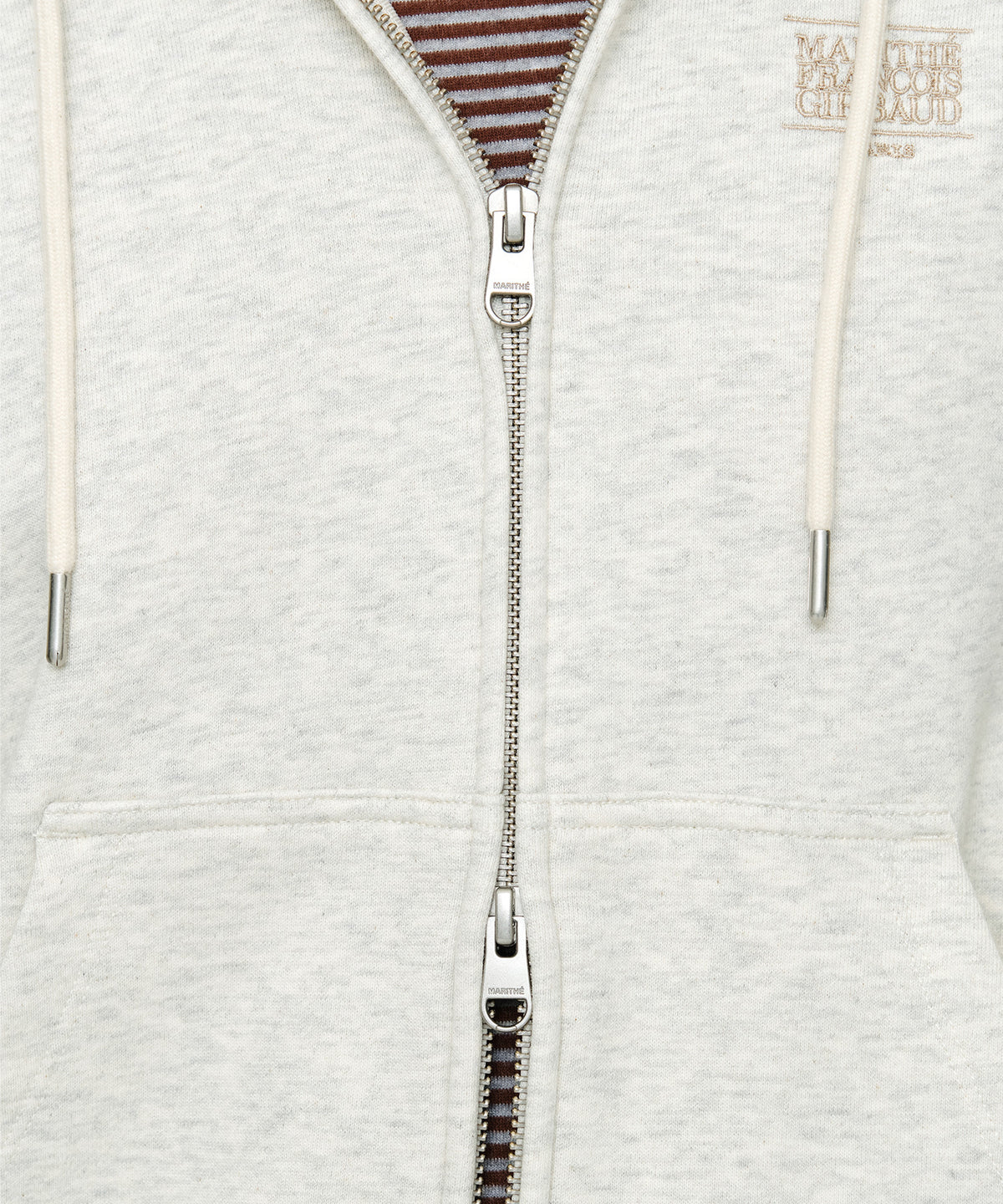 W SMALL CLASSIC LOGO HOODIE ZIPUP