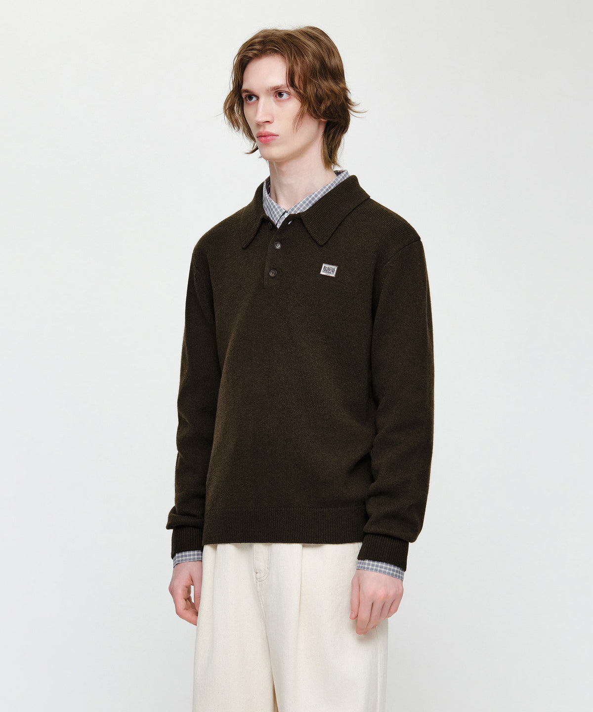 M SMALL CLASSIC LOGO COLLAR KNIT