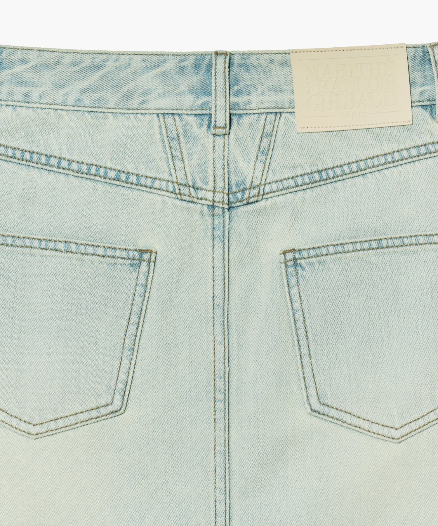 W STRAIGHT DENIM MINI SKIRT
