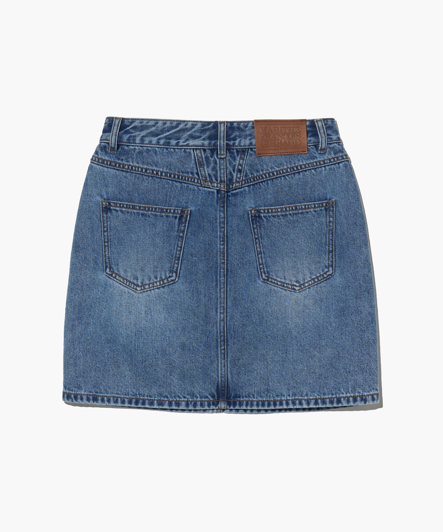 W STRAIGHT DENIM MINI SKIRT