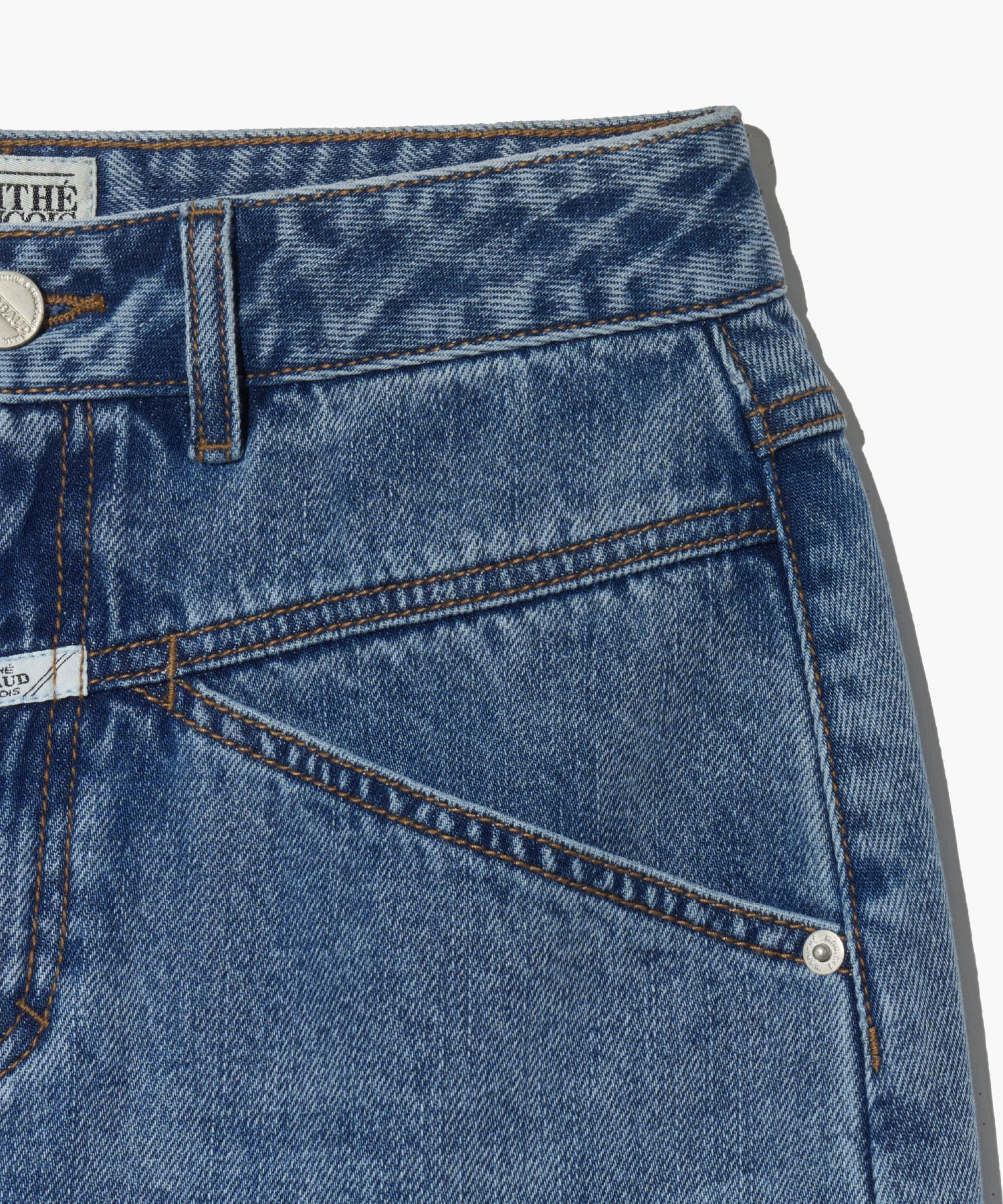 W STRAIGHT DENIM MINI SKIRT