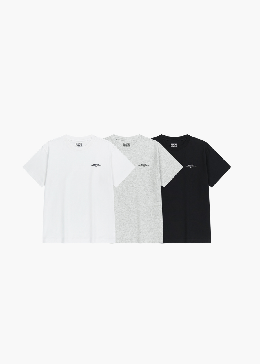 3PACK LETTERING LOGO TEE