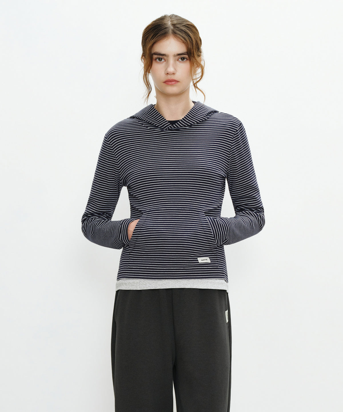 W BASIC HOODIE LONG SLEEVE