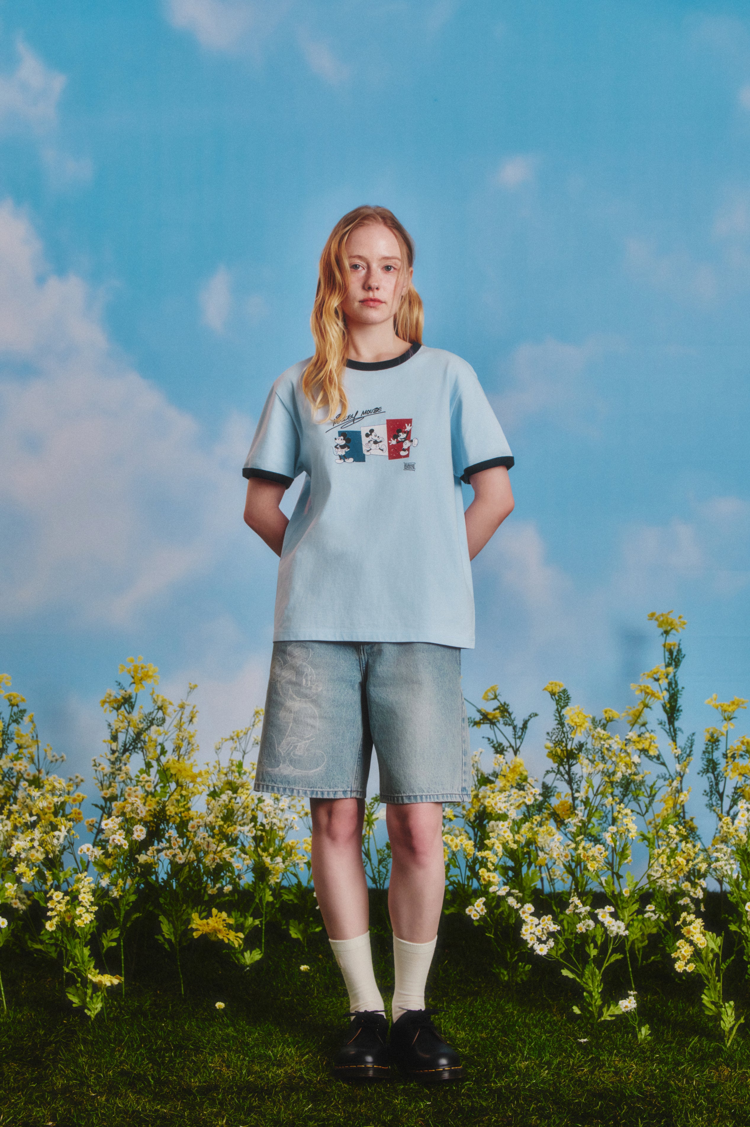 [MARITHE_DISNEY] MICKEY_FRENCH RINGER TEE