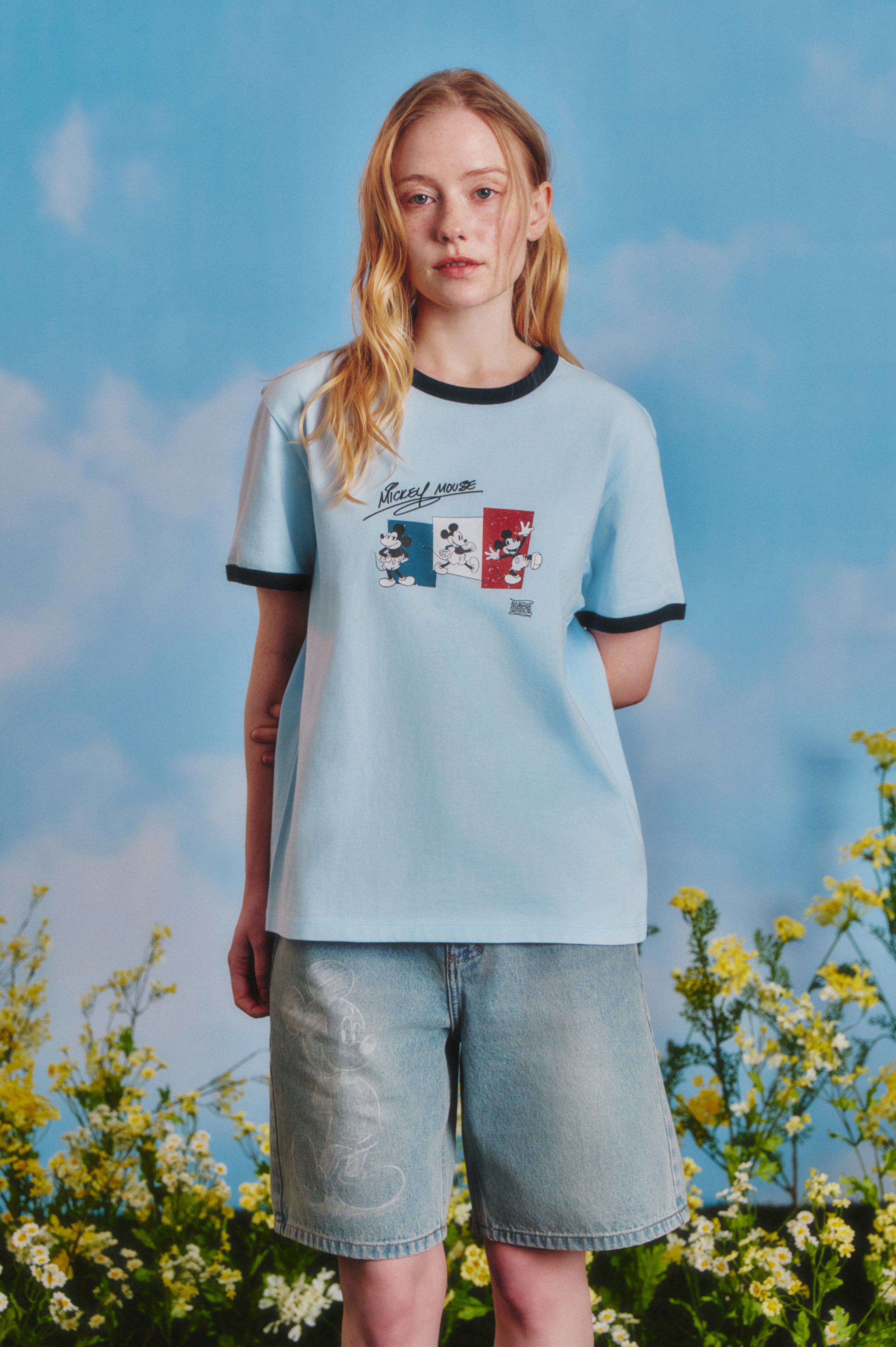 [MARITHE_DISNEY] MICKEY_FRENCH RINGER TEE