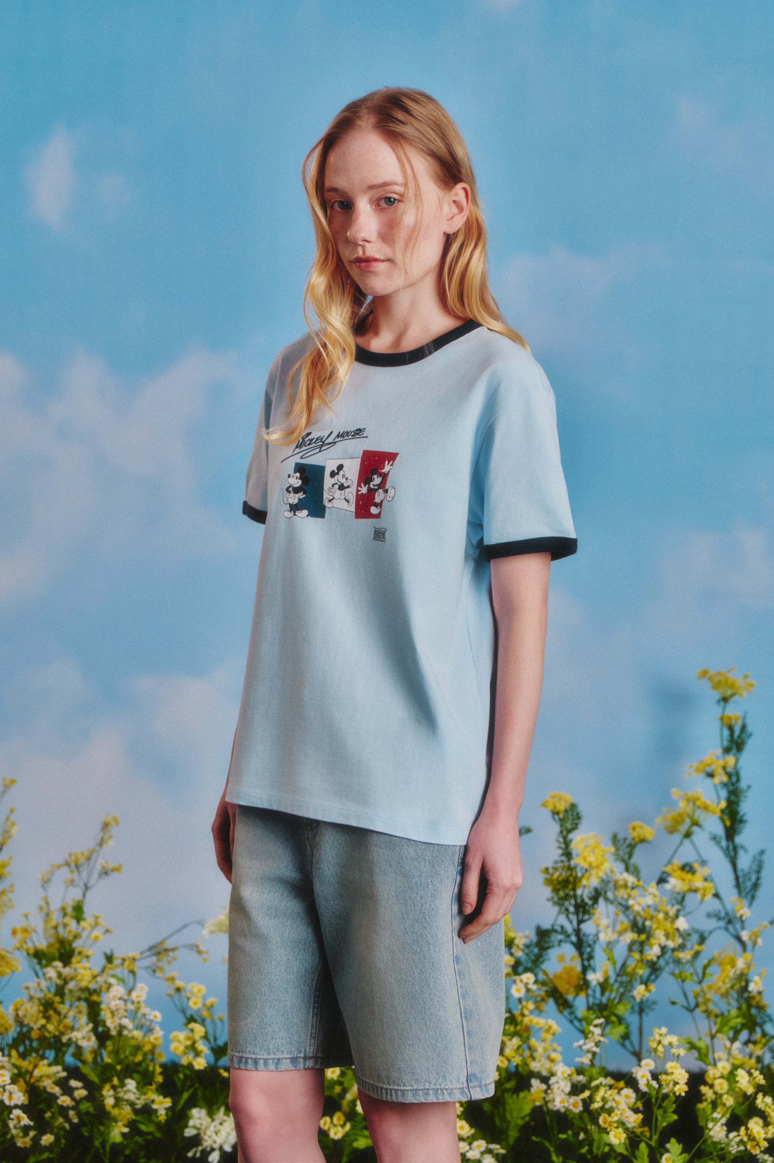 [MARITHE_DISNEY] MICKEY_FRENCH RINGER TEE
