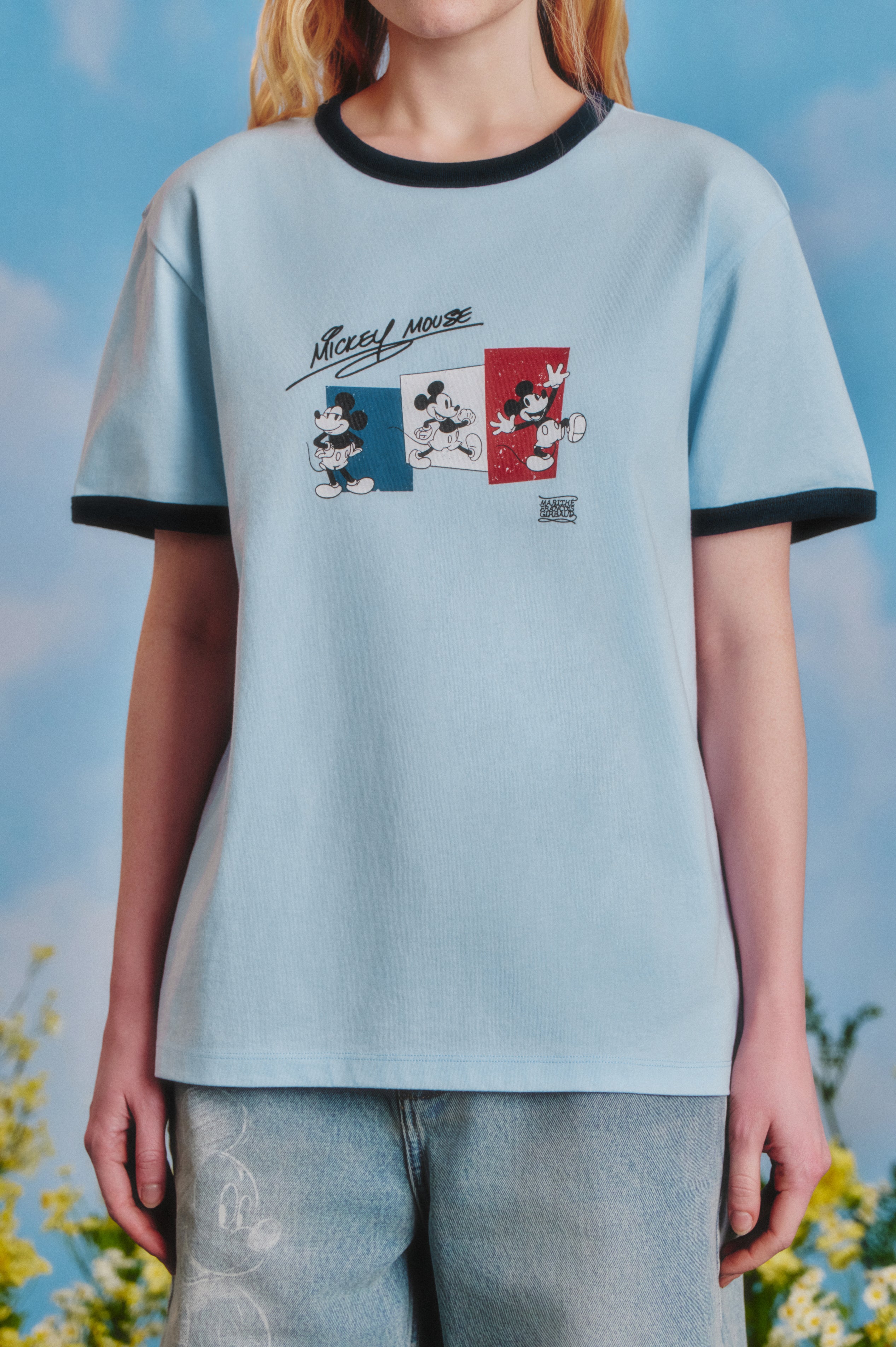 [MARITHE_DISNEY] MICKEY_FRENCH RINGER TEE