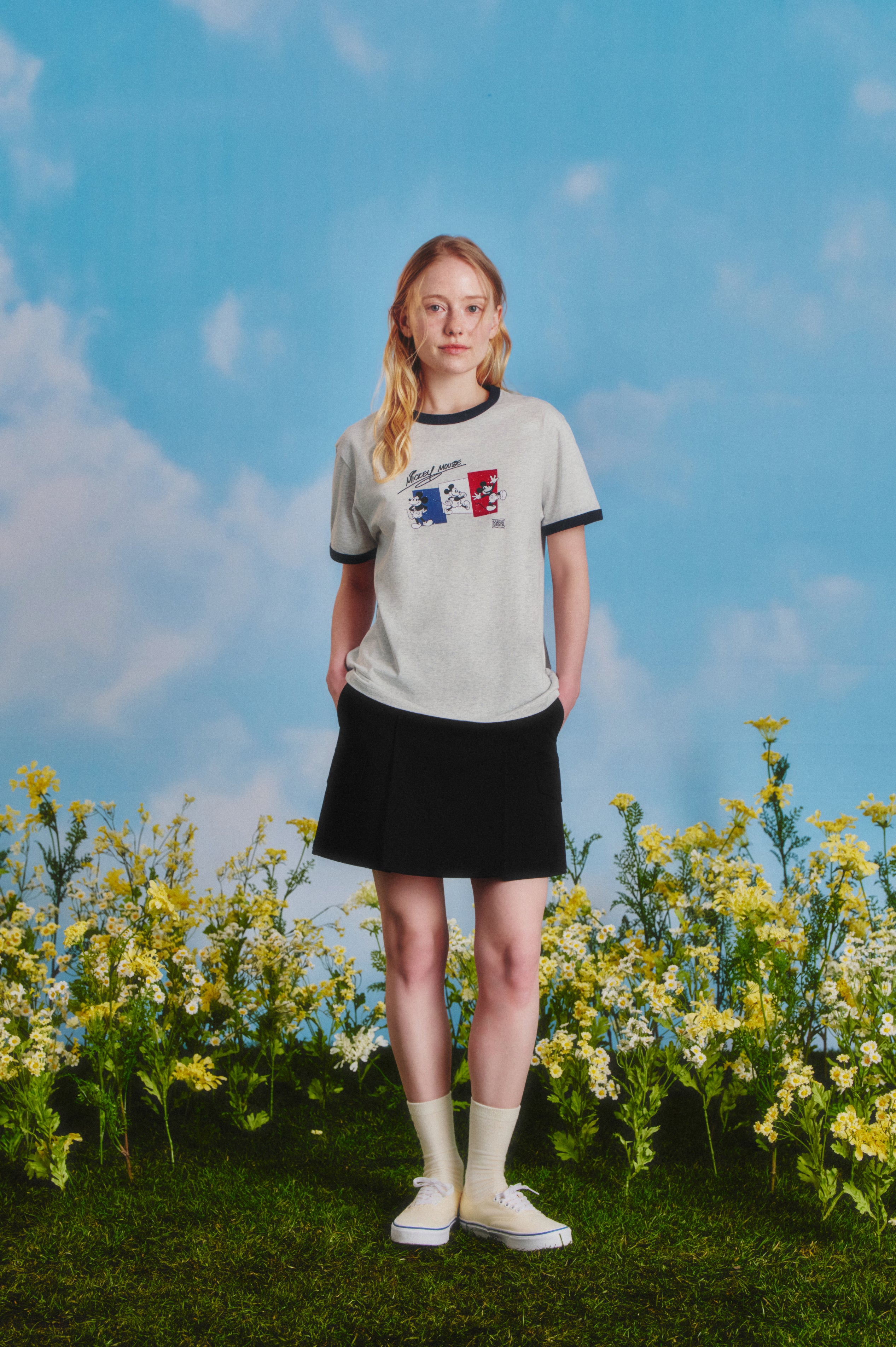 [MARITHE_DISNEY] MICKEY_FRENCH RINGER TEE