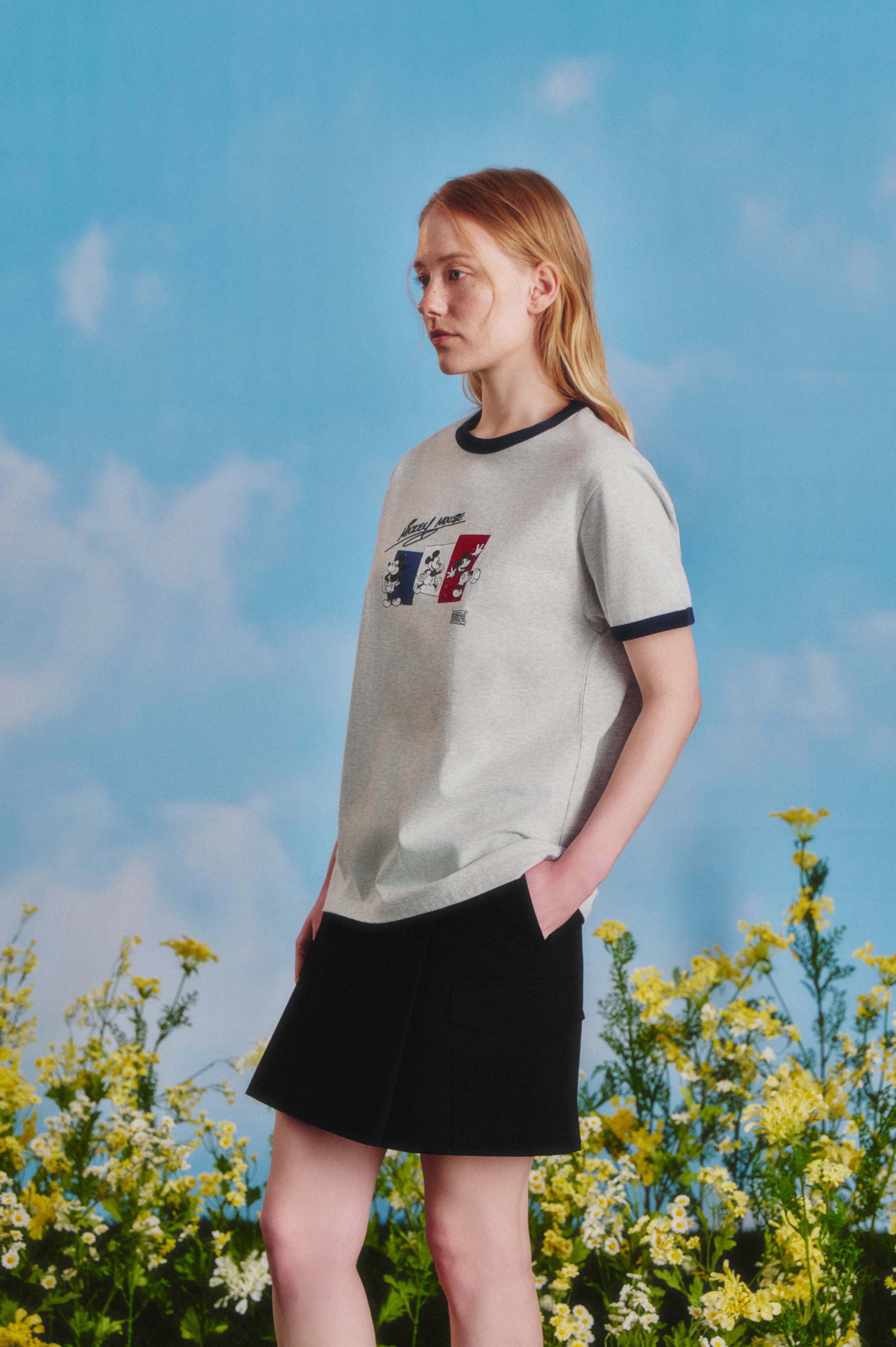 [MARITHE_DISNEY] MICKEY_FRENCH RINGER TEE