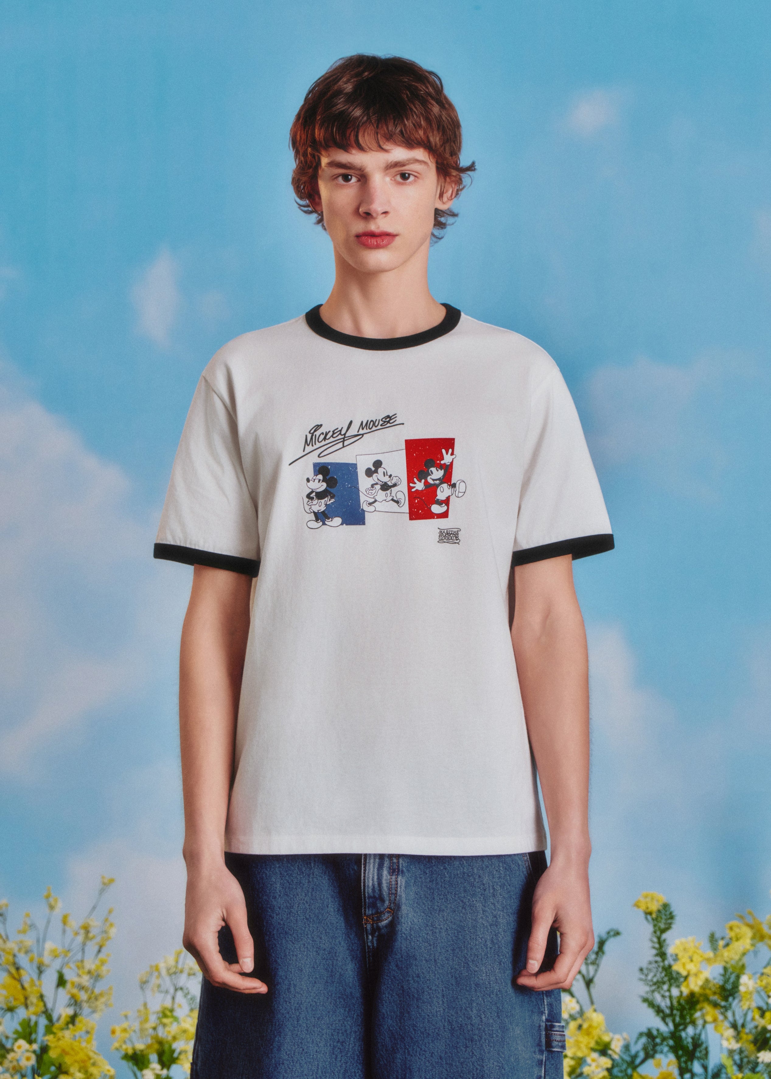 [MARITHE_DISNEY] MICKEY_FRENCH RINGER TEE