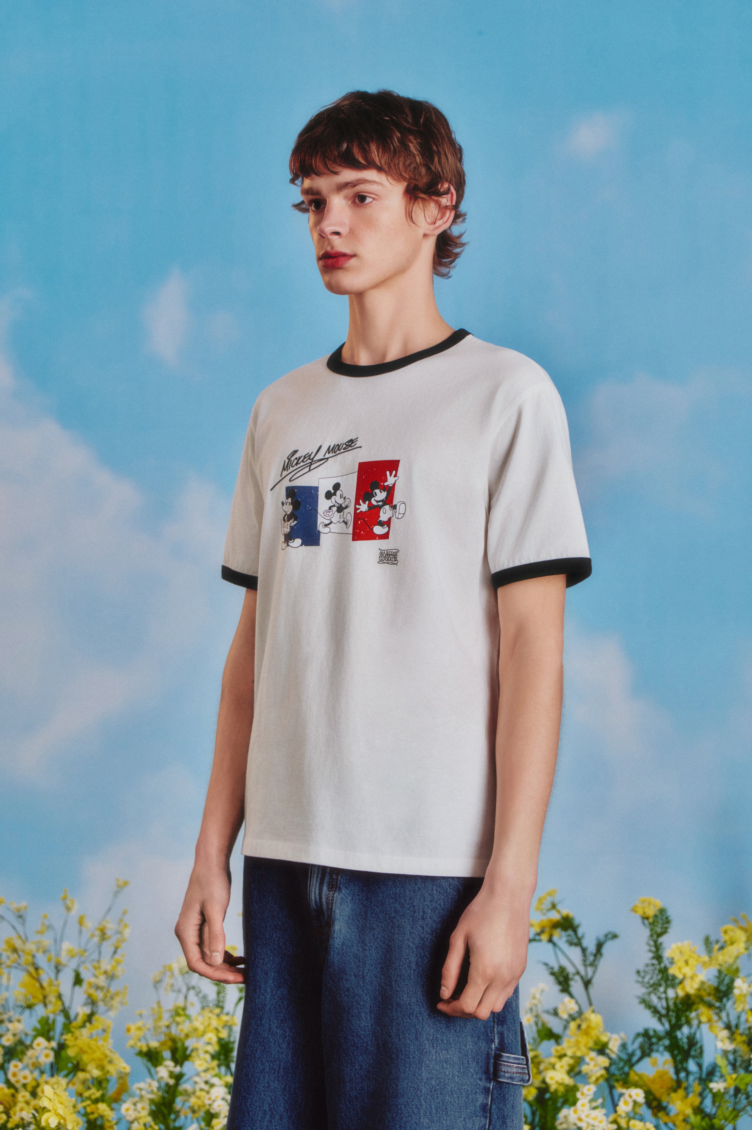 [MARITHE_DISNEY] MICKEY_FRENCH RINGER TEE