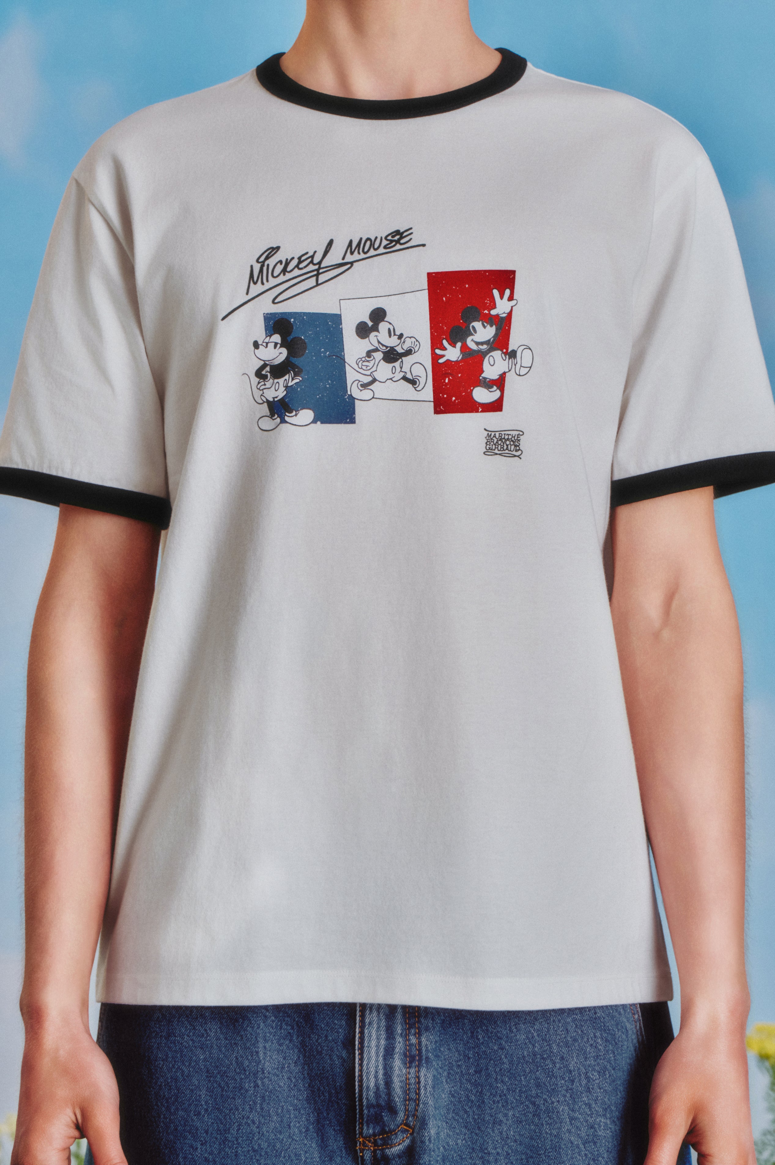 [MARITHE_DISNEY] MICKEY_FRENCH RINGER TEE