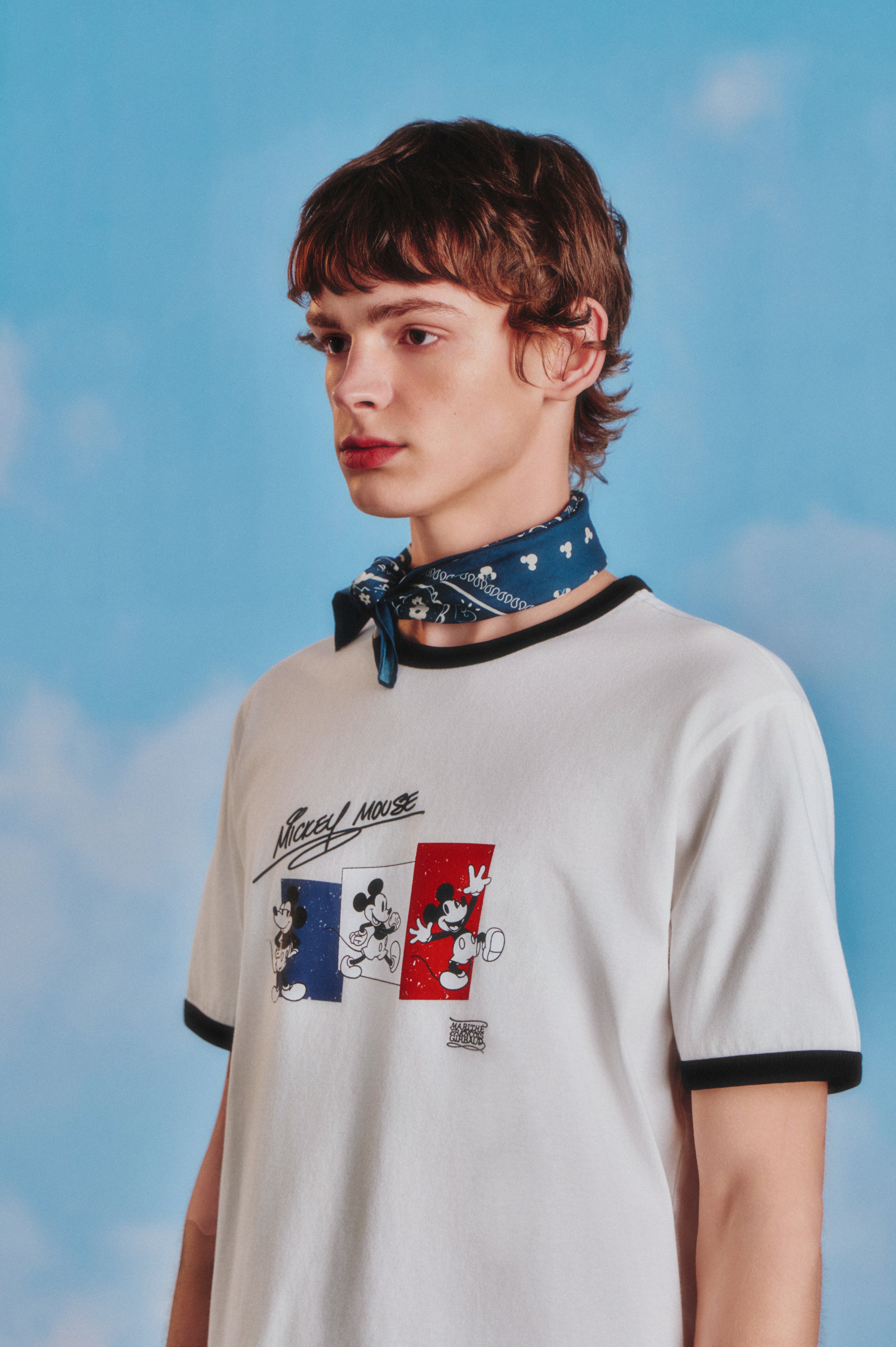[MARITHE_DISNEY] MICKEY_FRENCH RINGER TEE